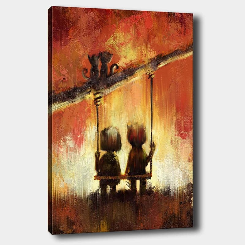 DEKORATIV CANVASTAVLA 70x100 cm Flerfärgad - Inredning & dekor - Tavlor & konst - Canvastavla