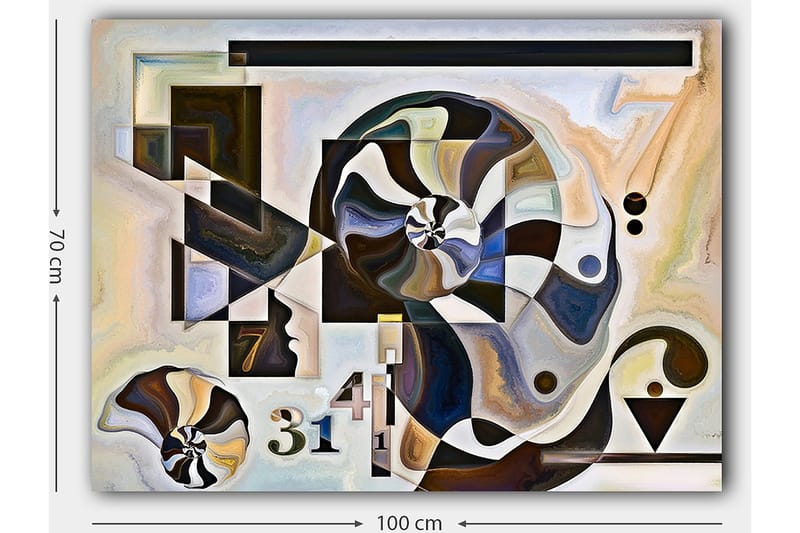 DEKORATIV CANVASTAVLA 70x100 cm Flerfärgad - Inredning & dekor - Tavlor & konst - Canvastavla