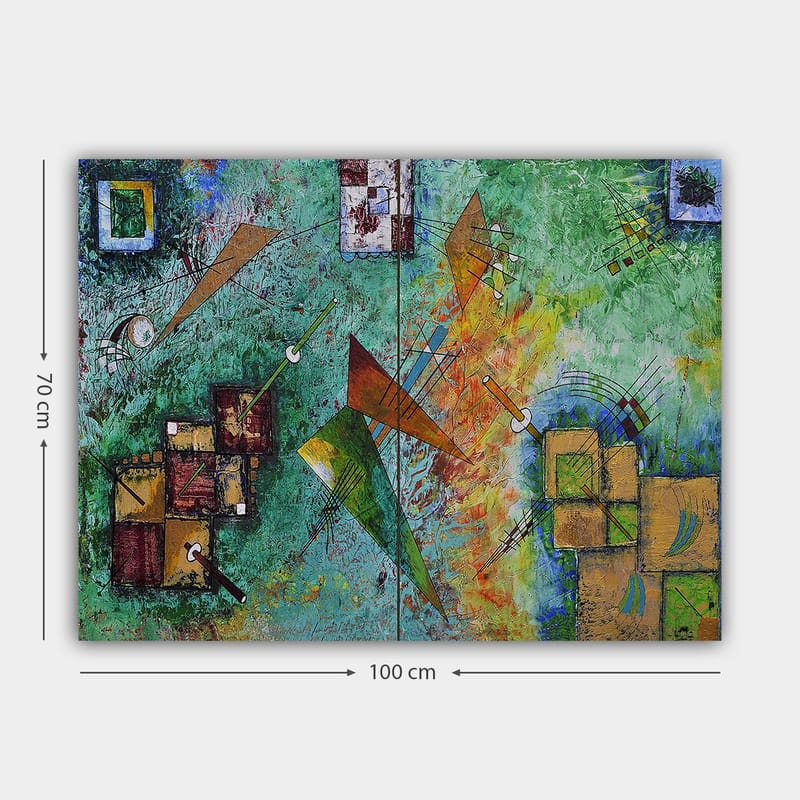 DEKORATIV CANVASTAVLA 70x100 cm Flerfärgad - Inredning & dekor - Tavlor & konst - Canvastavla