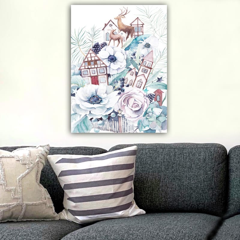 DEKORATIV CANVASTAVLA 70x100 cm Flerfärgad - Inredning & dekor - Tavlor & konst - Canvastavla