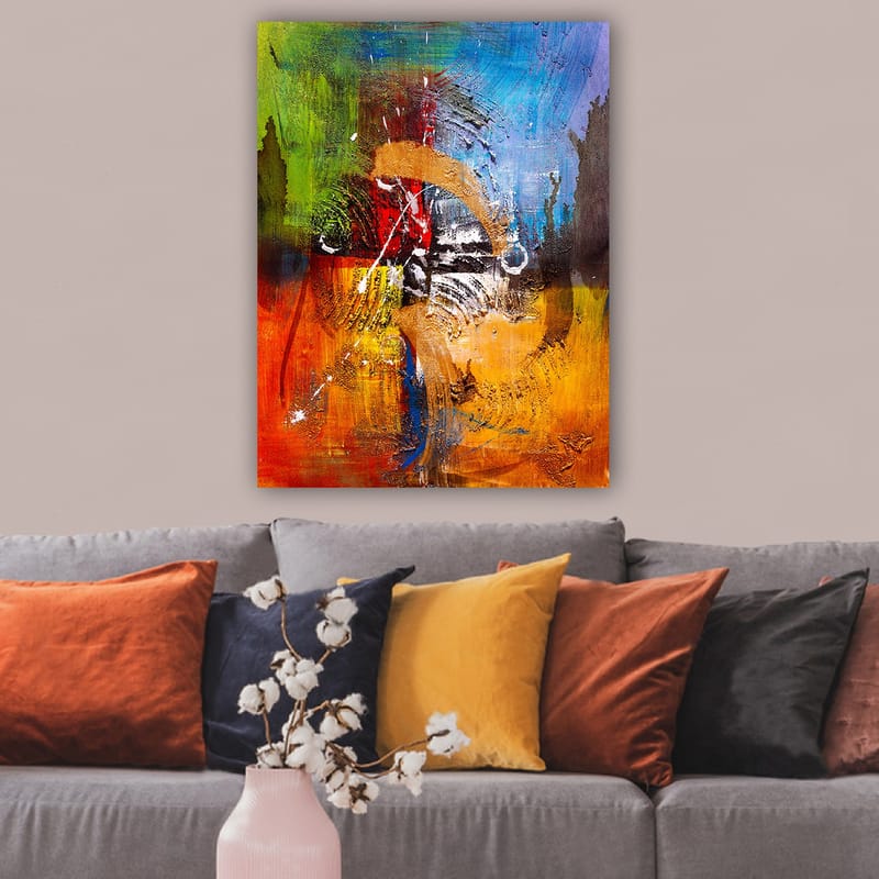 DEKORATIV CANVASTAVLA 70x100 cm Flerfärgad - Inredning & dekor - Tavlor & konst - Canvastavla