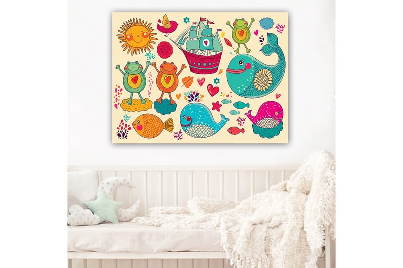 DEKORATIV CANVASTAVLA 70x100 cm Flerfärgad - Inredning & dekor - Tavlor & konst - Canvastavla