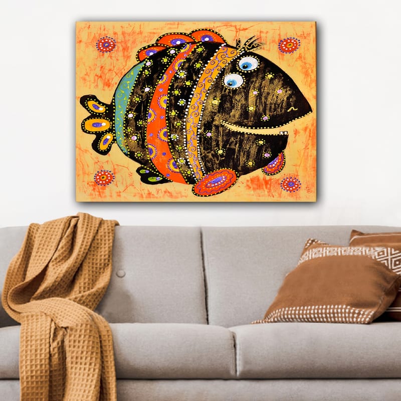 DEKORATIV CANVASTAVLA 70x100 cm Flerfärgad - Inredning & dekor - Tavlor & konst - Canvastavla