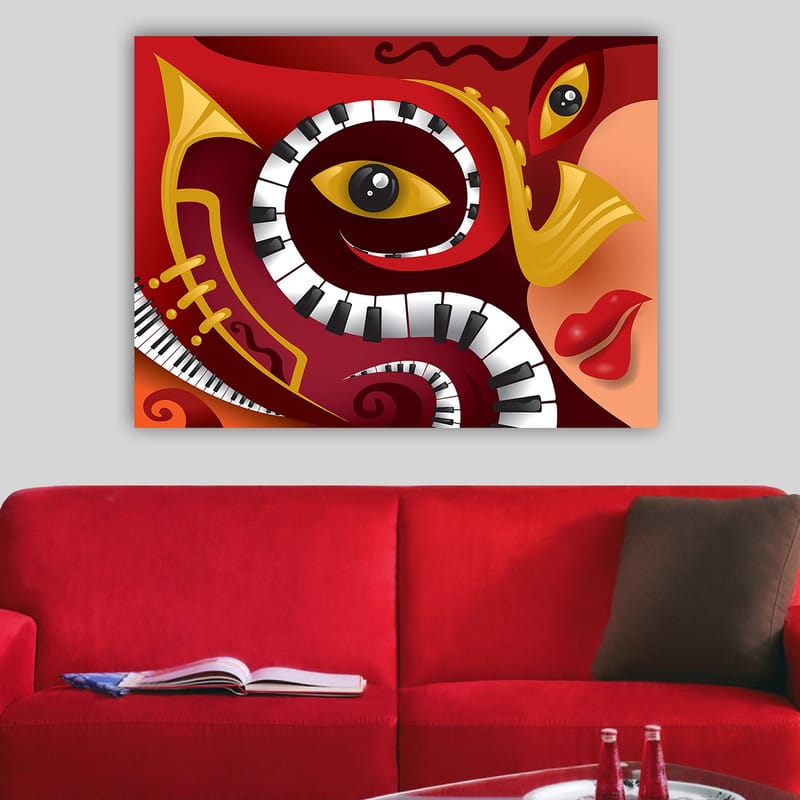 DEKORATIV CANVASTAVLA 70x100 cm Flerfärgad - Inredning & dekor - Tavlor & konst - Canvastavla