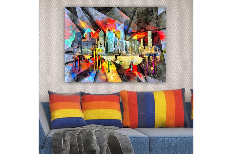 DEKORATIV CANVASTAVLA 70x100 cm Flerfärgad - Inredning & dekor - Tavlor & konst - Canvastavla