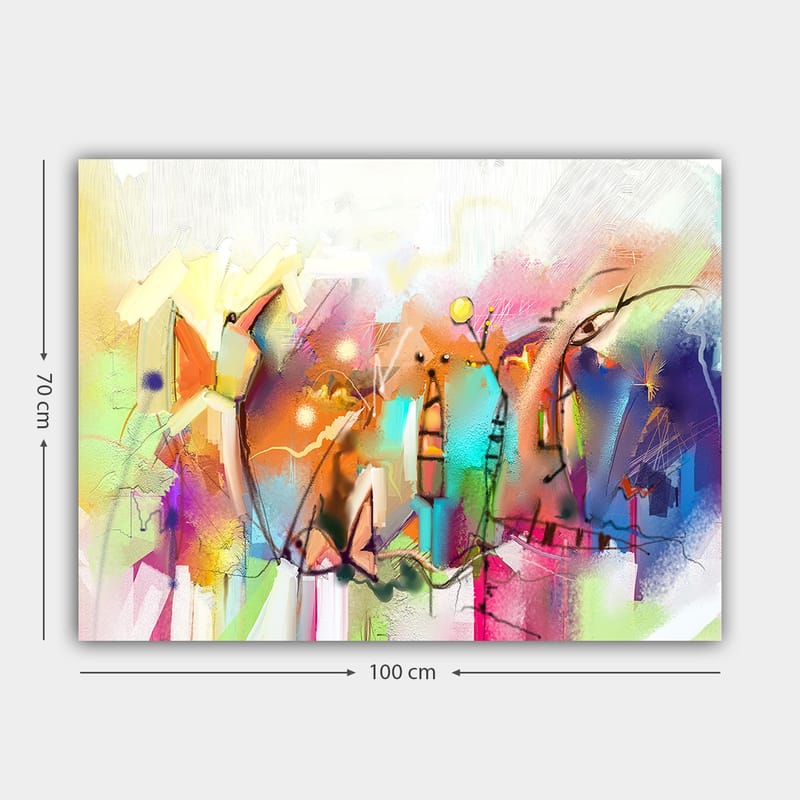 DEKORATIV CANVASTAVLA 70x100 cm Flerfärgad - Inredning & dekor - Tavlor & konst - Canvastavla