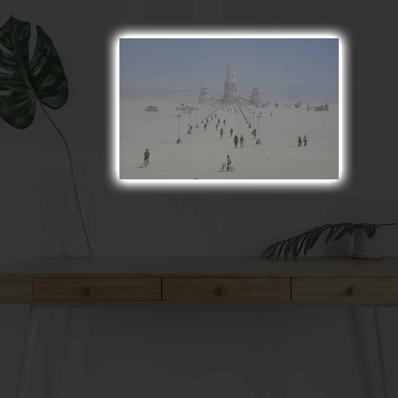 DEKORATIV CANVASTAVLA med LED 45x70 cm Flerfärgad - Inredning & dekor - Tavlor & konst - Canvastavla