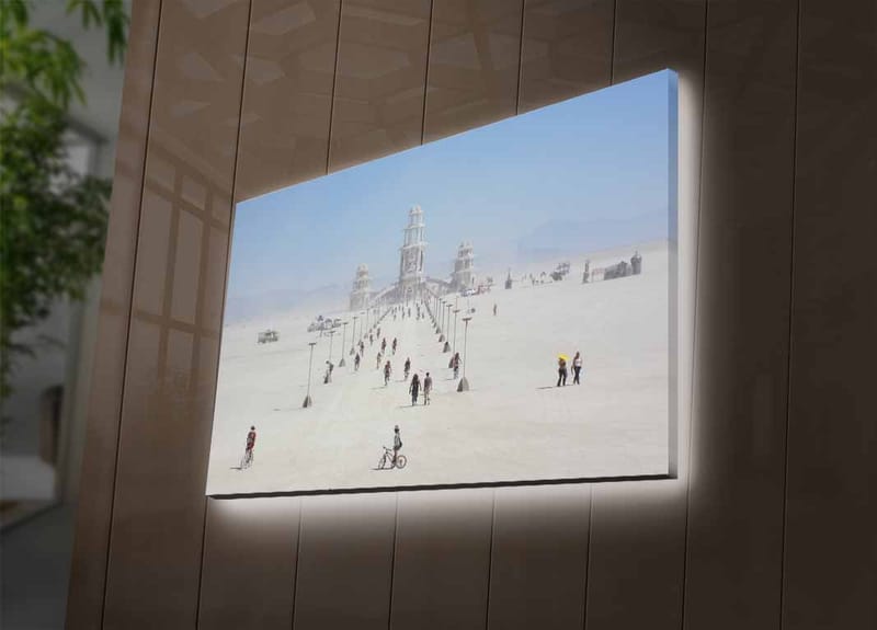 DEKORATIV CANVASTAVLA med LED 45x70 cm Flerfärgad - Inredning & dekor - Tavlor & konst - Canvastavla