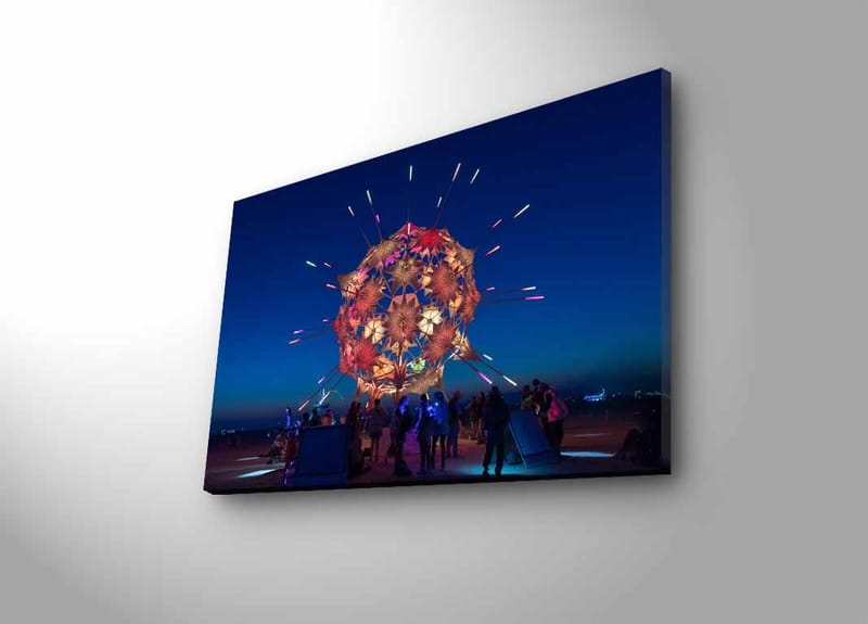 DEKORATIV CANVASTAVLA med LED 45x70 cm Flerfärgad - Canvastavla