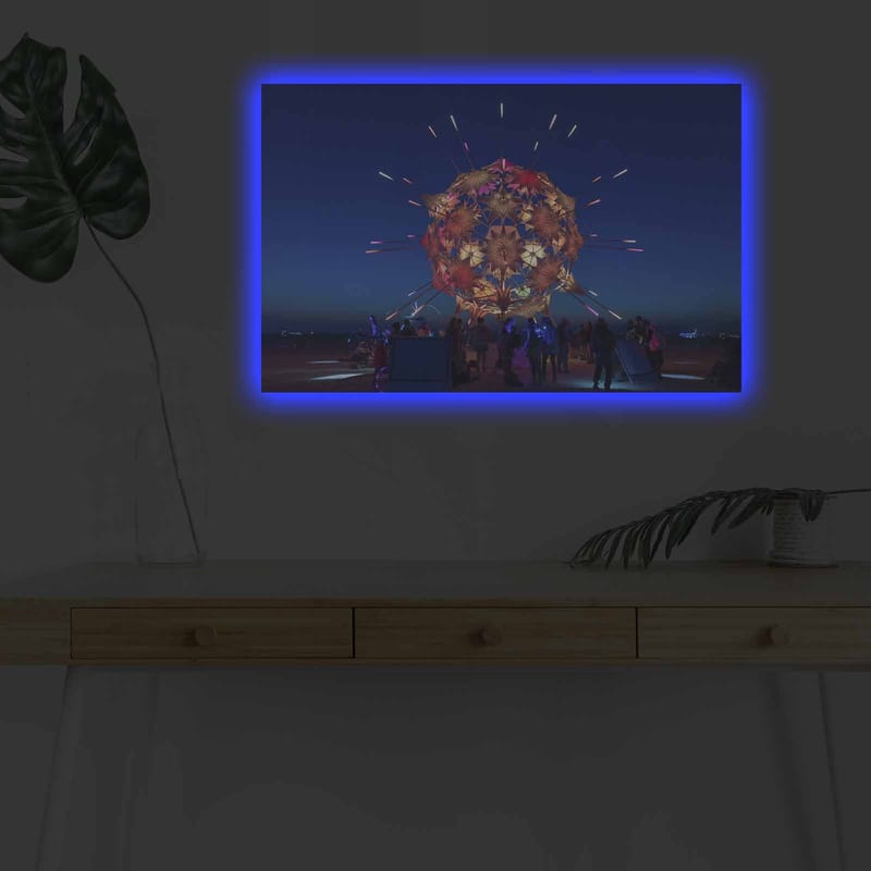 DEKORATIV CANVASTAVLA med LED 45x70 cm Flerfärgad - Inredning & dekor - Tavlor & konst - Canvastavla