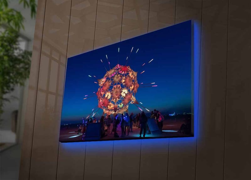 DEKORATIV CANVASTAVLA med LED 45x70 cm Flerfärgad - Inredning & dekor - Tavlor & konst - Canvastavla