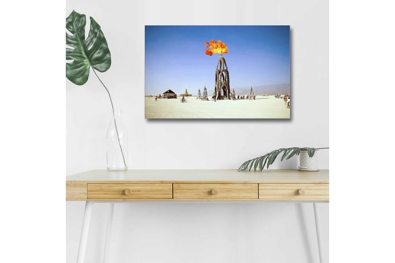 DEKORATIV CANVASTAVLA med LED 45x70 cm Flerfärgad - Inredning & dekor - Tavlor & konst - Canvastavla
