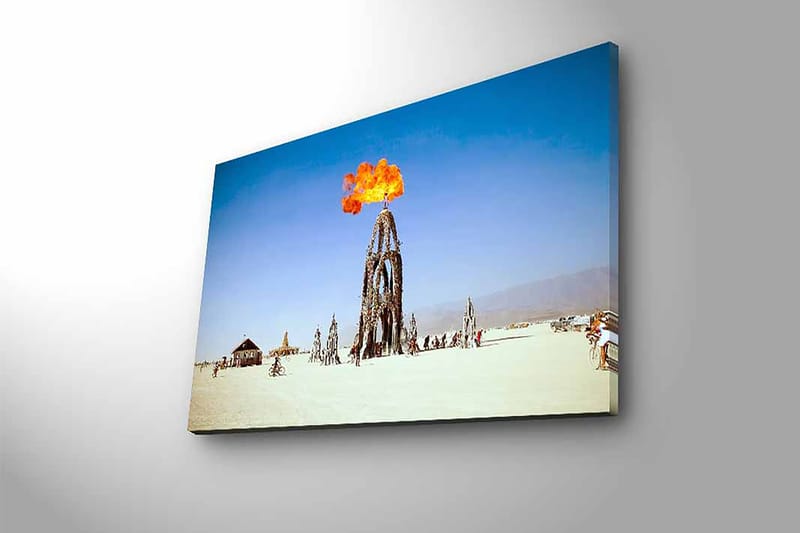 DEKORATIV CANVASTAVLA med LED 45x70 cm Flerfärgad - Inredning & dekor - Tavlor & konst - Canvastavla