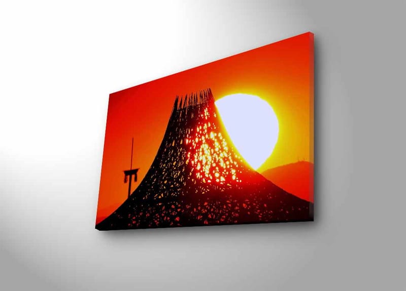 DEKORATIV CANVASTAVLA med LED 45x70 cm Flerfärgad - Inredning & dekor - Tavlor & konst - Canvastavla