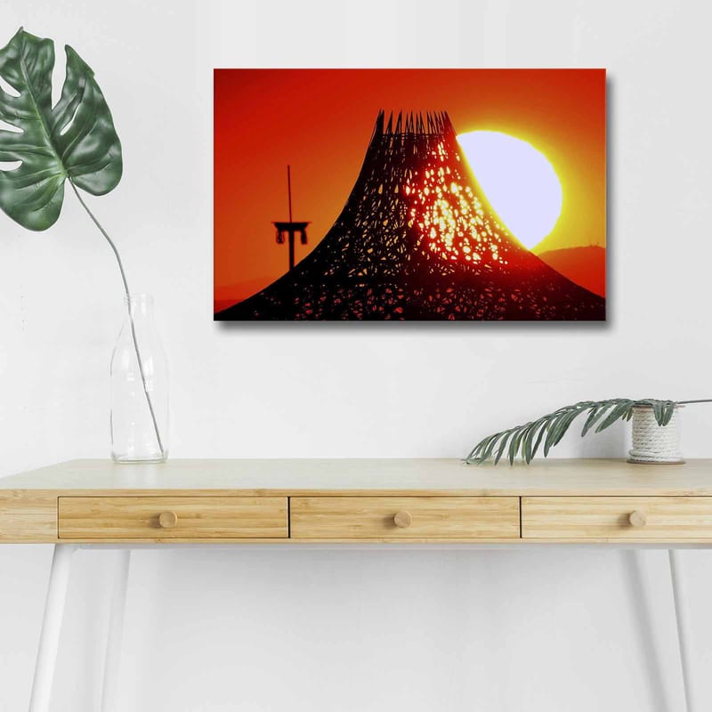 DEKORATIV CANVASTAVLA med LED 45x70 cm Flerfärgad - Inredning & dekor - Tavlor & konst - Canvastavla