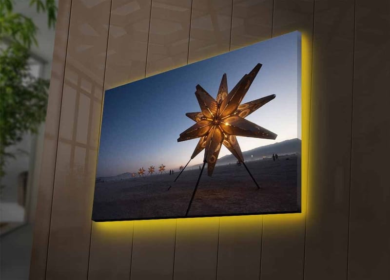 Dekorativ Canvastavla med LED 45x70 cm - Flerfärgad - Inredning & dekor - Tavlor & konst - Canvastavla