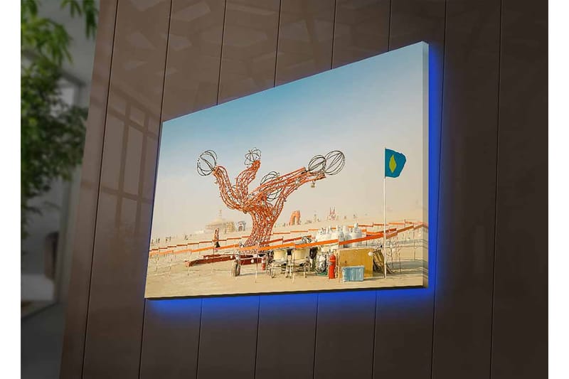 Dekorativ Canvastavla med LED 45x70 cm - Flerfärgad - Inredning & dekor - Tavlor & konst - Canvastavla