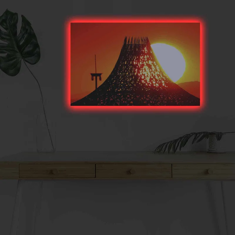 Dekorativ Canvastavla med LED 45x70 cm - Flerfärgad - Inredning & dekor - Tavlor & konst - Canvastavla