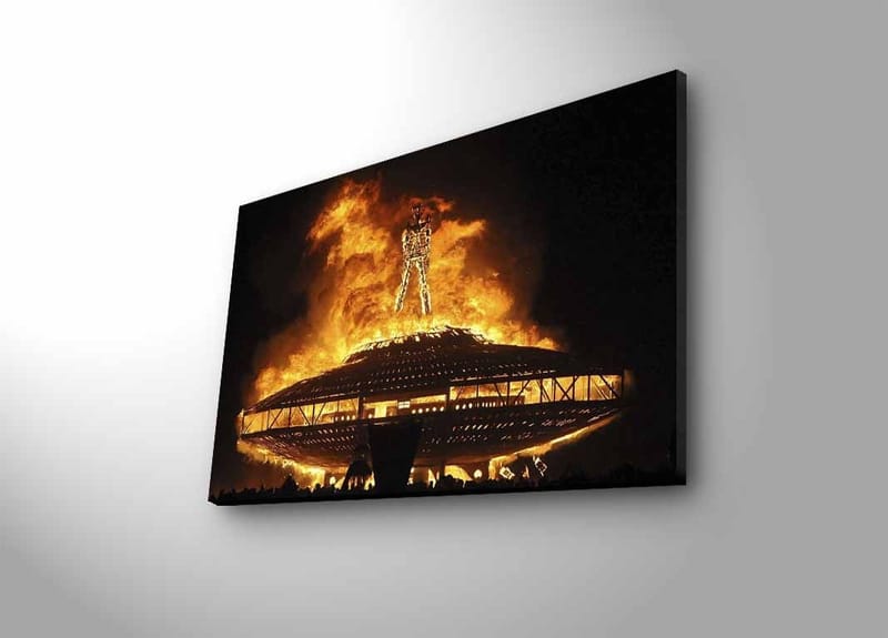 Dekorativ Canvastavla med LED 45x70 cm - Flerfärgad - Inredning & dekor - Tavlor & konst - Canvastavla