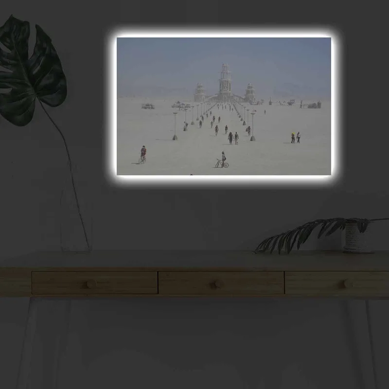 Dekorativ Canvastavla med LED 45x70 cm - Flerfärgad - Inredning & dekor - Tavlor & konst - Canvastavla