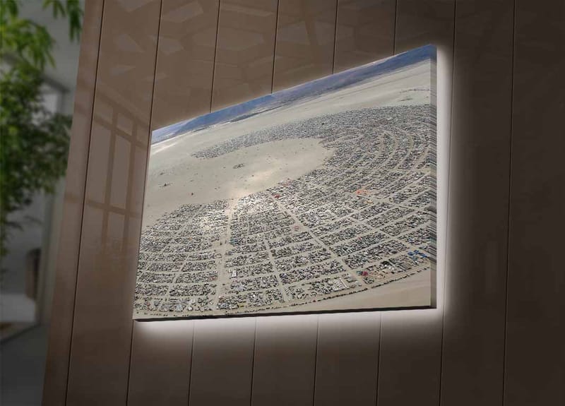 Dekorativ Canvastavla med LED 45x70 cm - Flerfärgad - Inredning & dekor - Tavlor & konst - Canvastavla