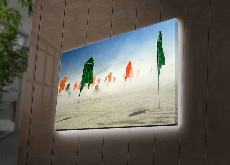 Dekorativ Canvastavla med LED 45x70 cm - Flerfärgad - Inredning & dekor - Tavlor & konst - Canvastavla