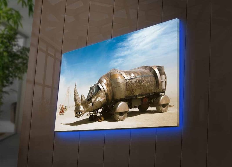 Dekorativ Canvastavla med LED 45x70 cm - Flerfärgad - Inredning & dekor - Tavlor & konst - Canvastavla