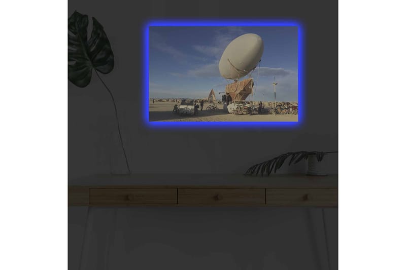 Dekorativ Canvastavla med LED 45x70 cm - Flerfärgad - Inredning & dekor - Tavlor & konst - Canvastavla