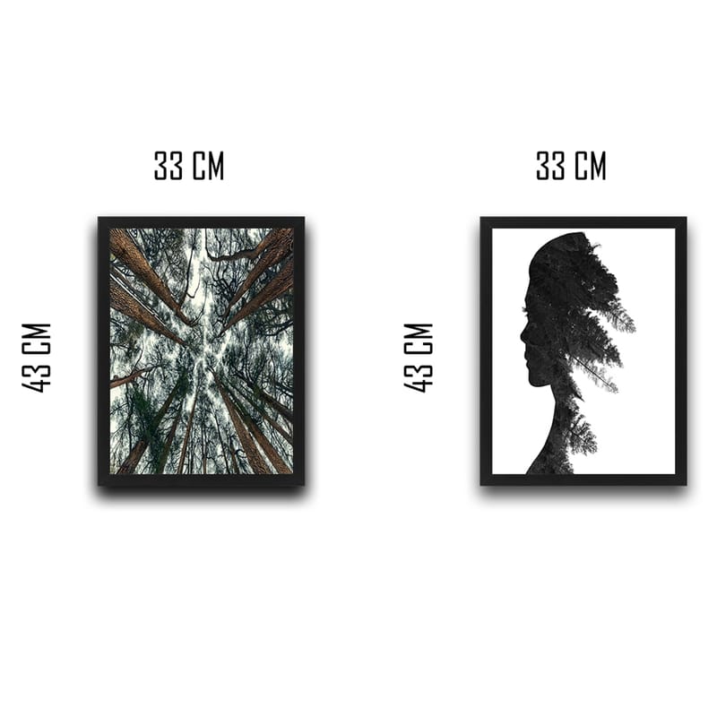 DEKORATIV INRAMAD målning 2-Delar 30x40 Flerfärgad - Inredning & dekor - Tavlor & konst - Canvastavla