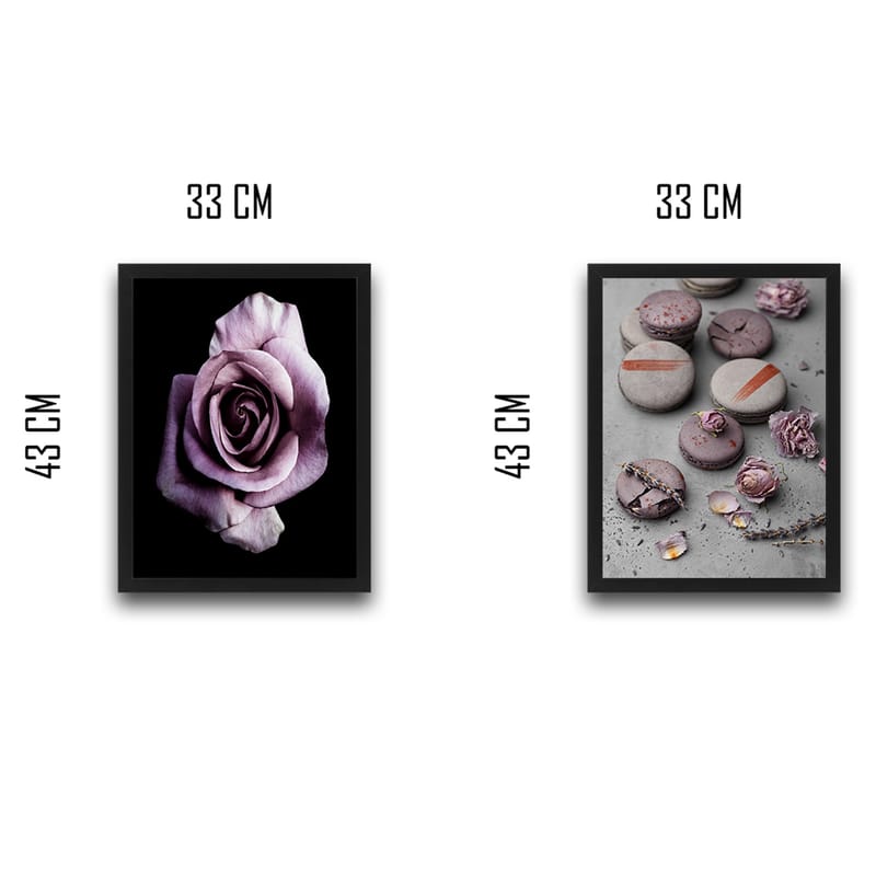 DEKORATIV INRAMAD målning 2-Delar 30x40 Flerfärgad - Inredning & dekor - Tavlor & konst - Canvastavla