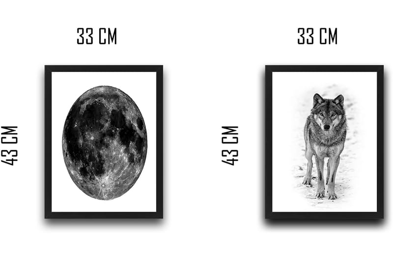 DEKORATIV INRAMAD målning 2-Delar 30x40 Flerfärgad - Inredning & dekor - Tavlor & konst - Canvastavla
