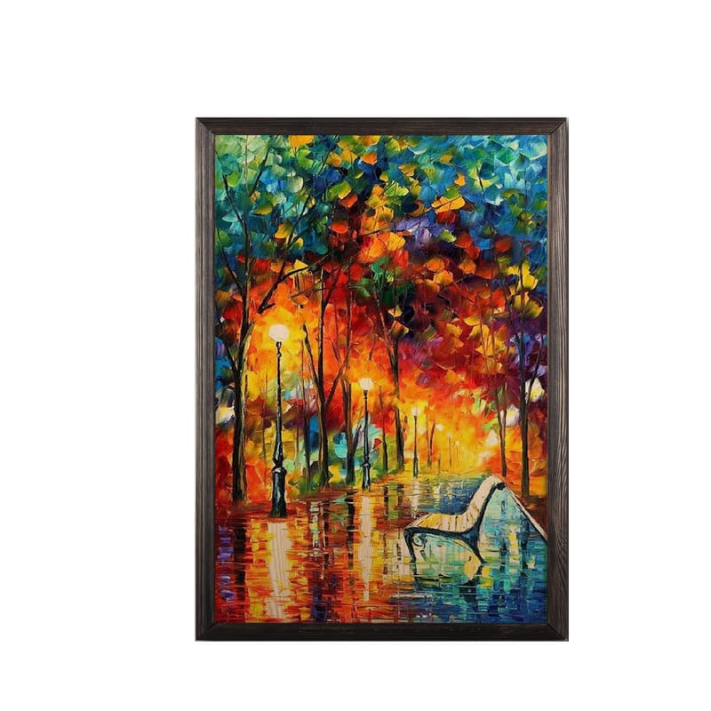 DEKORATIV INRAMAD målning 35x50 cm - Inredning & dekor - Tavlor & konst - Canvastavla