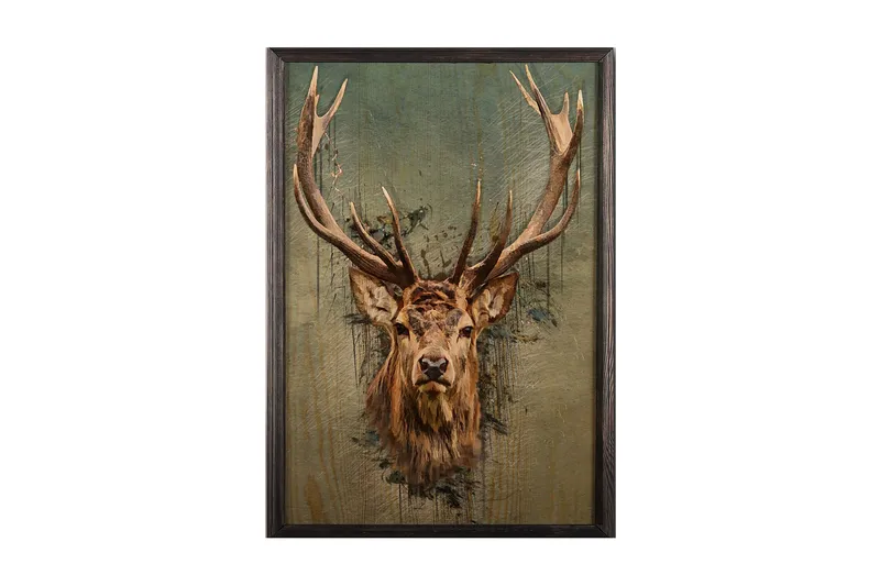 Dekorativ inramad målning  50x70 cm, Flerfärgad