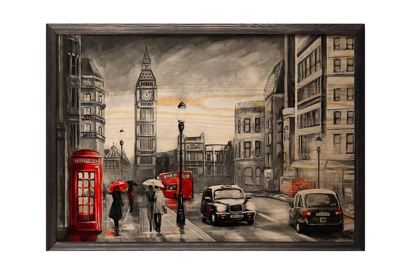 DEKORATIV INRAMAD målning 50x70 cm - Inredning & dekor - Tavlor & konst - Canvastavla