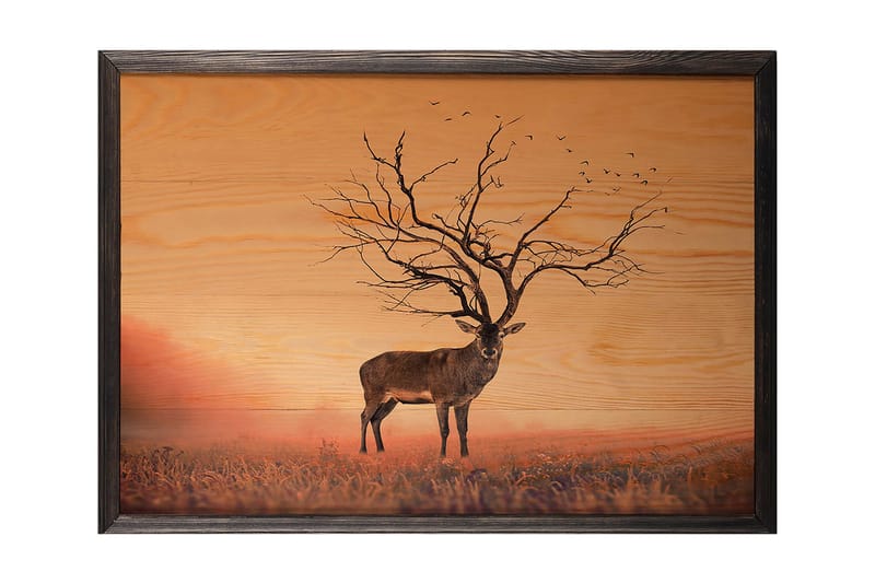 DEKORATIV INRAMAD målning 50x70 cm - Inredning & dekor - Tavlor & konst - Canvastavla