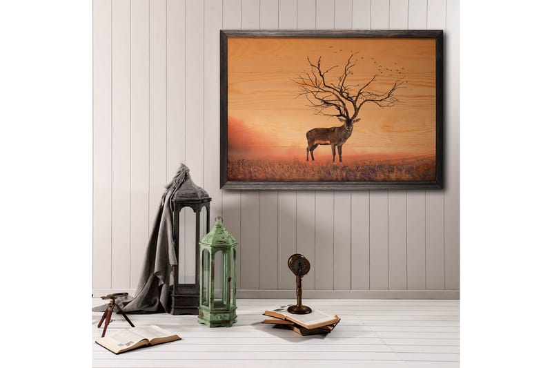 DEKORATIV INRAMAD målning 50x70 cm - Inredning & dekor - Tavlor & konst - Canvastavla