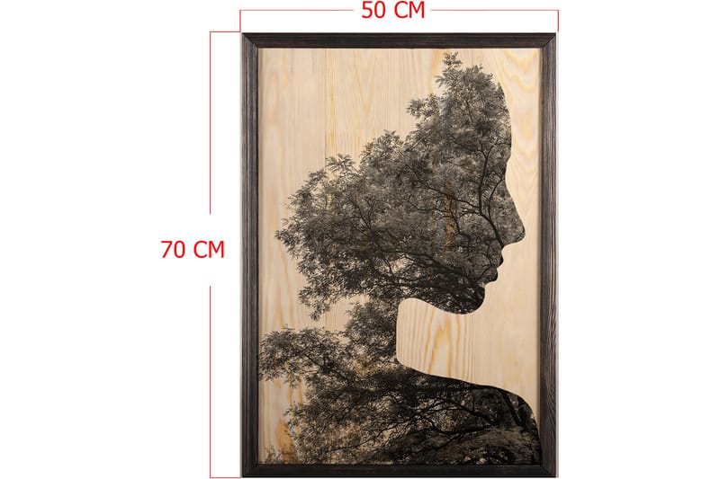 DEKORATIV INRAMAD målning 50x70 cm - Inredning & dekor - Tavlor & konst - Canvastavla