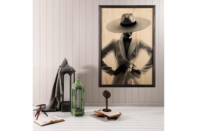 DEKORATIV INRAMAD målning 50x70 cm - Inredning & dekor - Tavlor & konst - Canvastavla