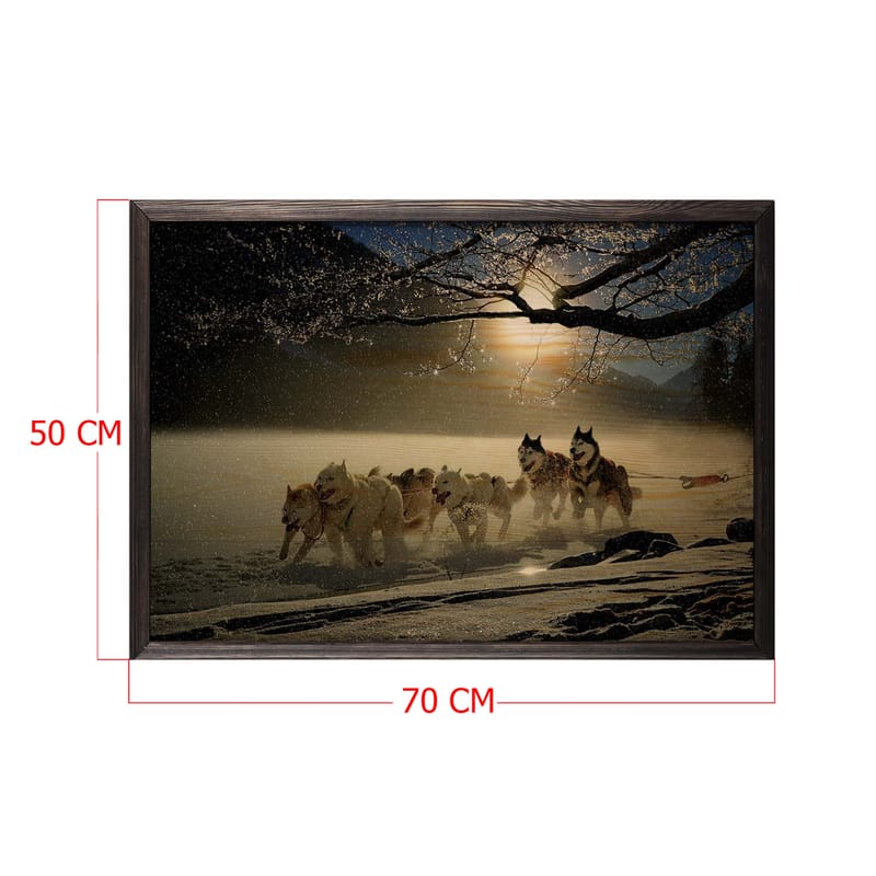 DEKORATIV INRAMAD målning 50x70 cm - Inredning & dekor - Tavlor & konst - Canvastavla