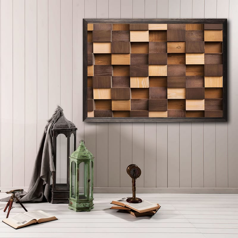 DEKORATIV INRAMAD målning 50x70 cm - Inredning & dekor - Tavlor & konst - Canvastavla