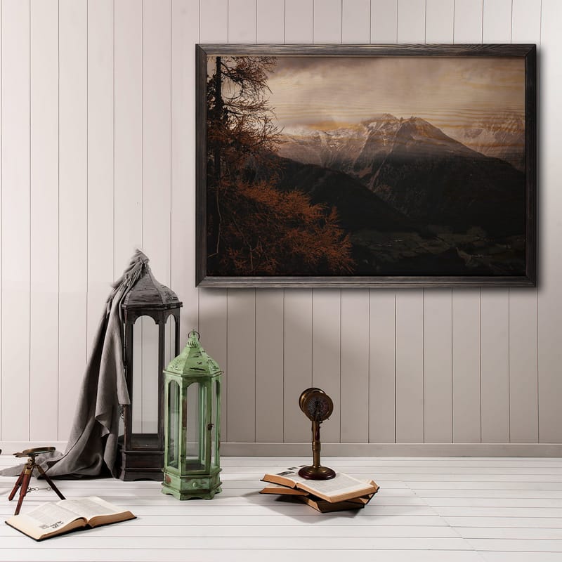 DEKORATIV INRAMAD målning 50x70 cm - Inredning & dekor - Tavlor & konst - Canvastavla