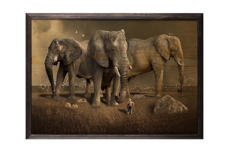DEKORATIV INRAMAD målning 50x70 cm - Inredning & dekor - Tavlor & konst - Canvastavla