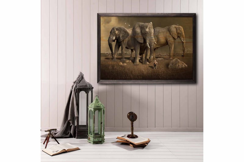 DEKORATIV INRAMAD målning 50x70 cm - Inredning & dekor - Tavlor & konst - Canvastavla