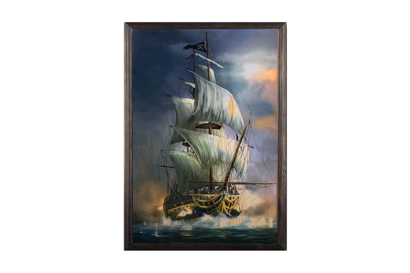 DEKORATIV INRAMAD målning 50x70 cm - Inredning & dekor - Tavlor & konst - Canvastavla