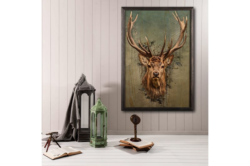 DEKORATIV INRAMAD målning 50x70 cm - Inredning & dekor - Tavlor & konst - Canvastavla