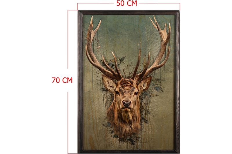 DEKORATIV INRAMAD målning 50x70 cm - Inredning & dekor - Tavlor & konst - Canvastavla