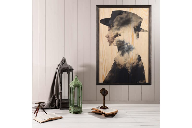 DEKORATIV INRAMAD målning 50x70 cm - Inredning & dekor - Tavlor & konst - Canvastavla