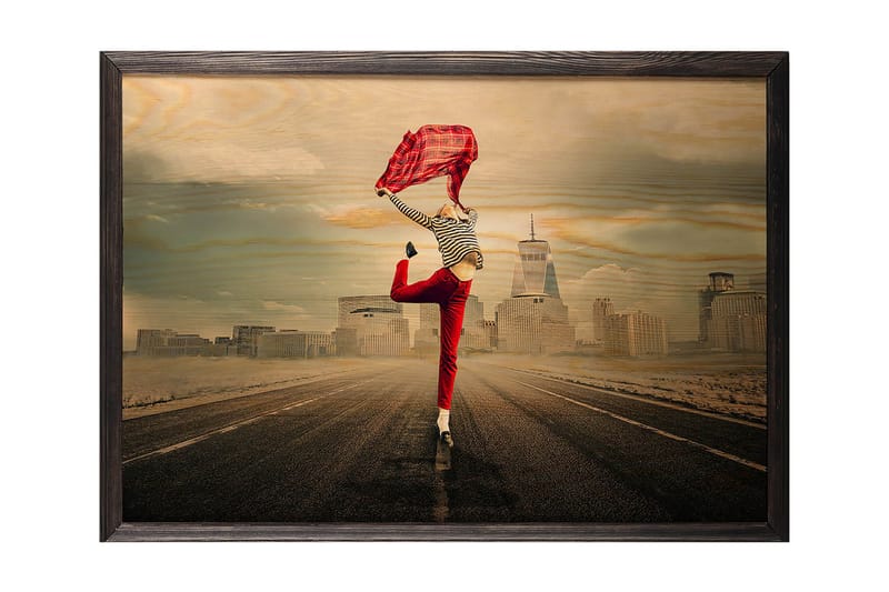 DEKORATIV INRAMAD målning 50x70 cm - Inredning & dekor - Tavlor & konst - Canvastavla