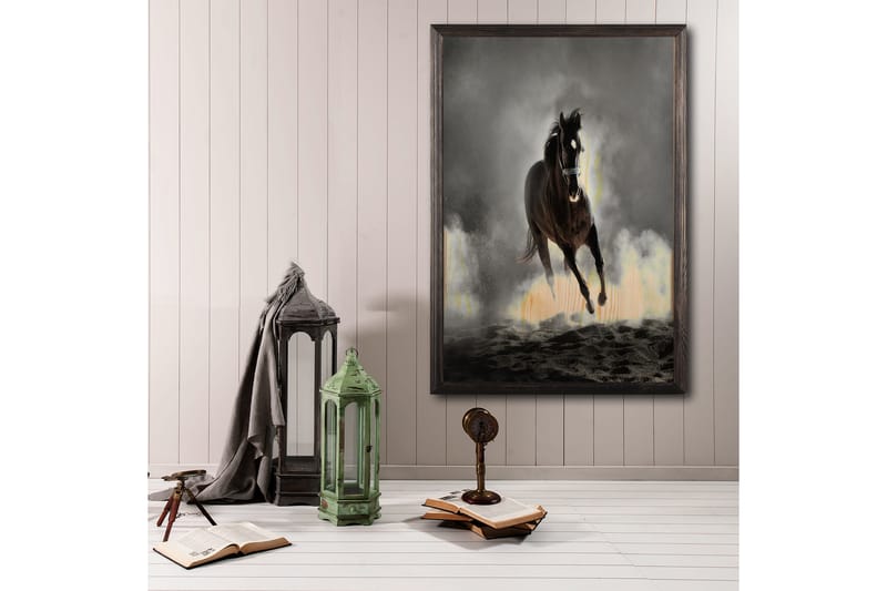 DEKORATIV INRAMAD målning 50x70 cm - Inredning & dekor - Tavlor & konst - Canvastavla