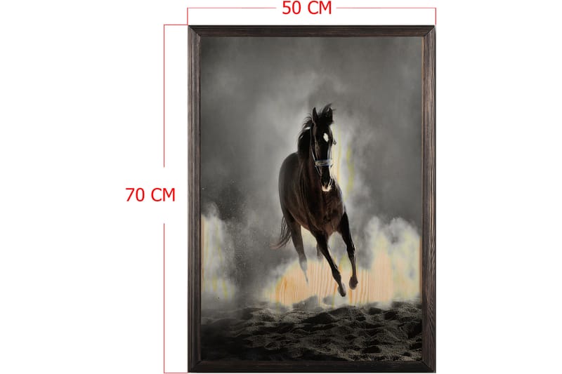 DEKORATIV INRAMAD målning 50x70 cm - Inredning & dekor - Tavlor & konst - Canvastavla